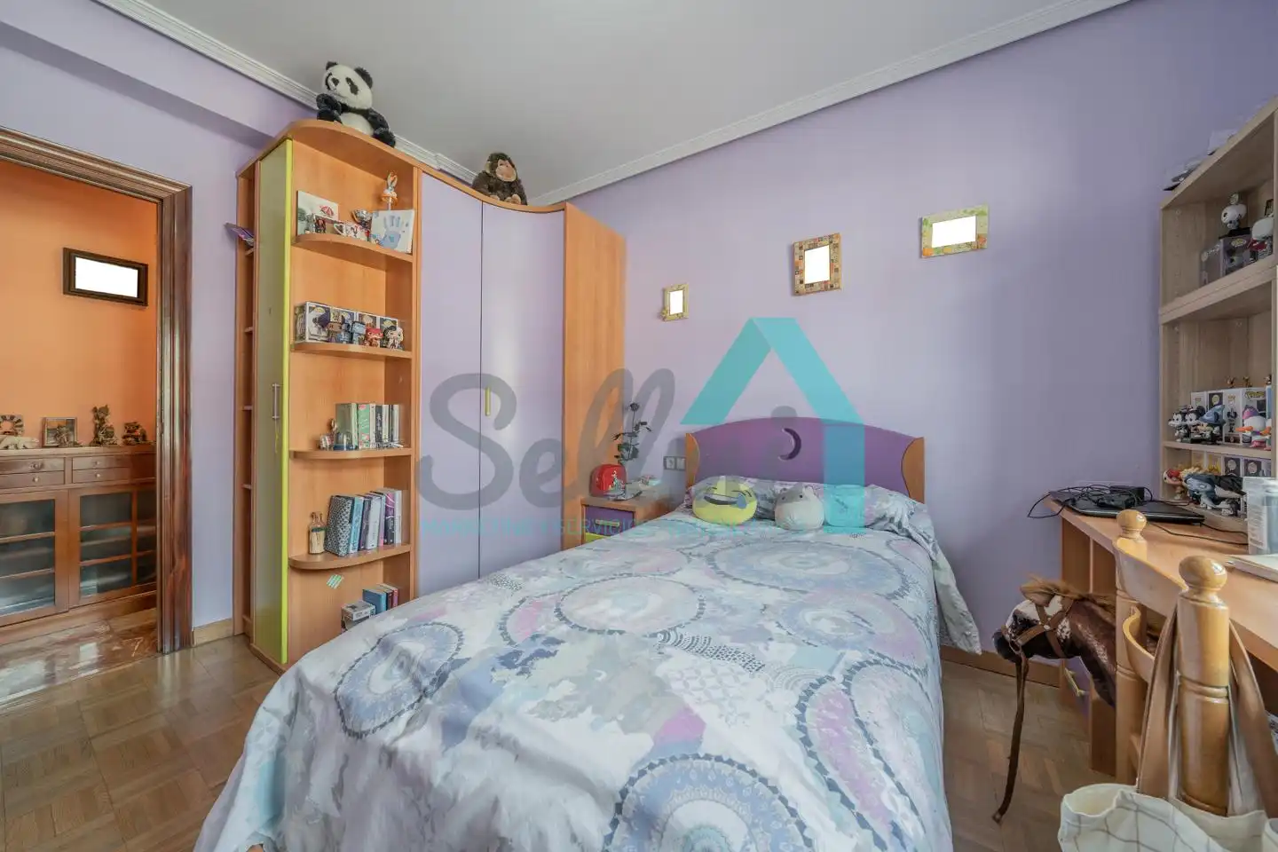 Bedroom of Flat for sale in Mieres (Asturias)  with Heating, Parquet flooring and Storage room
