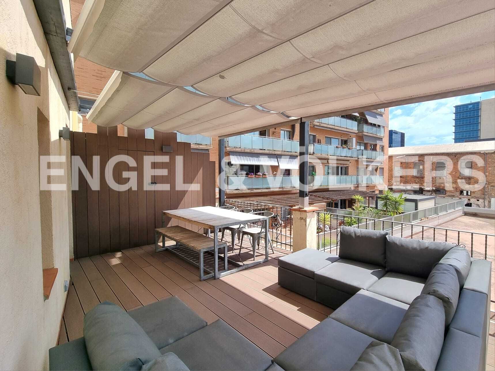 Terrace of Apartment to rent in  Barcelona Capital  with Air Conditioner, Heating and Terrace