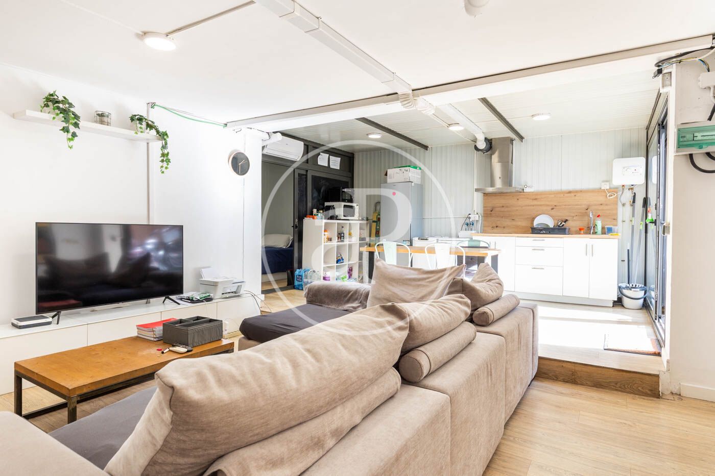 Living room of Flat to rent in Sant Cugat del Vallès  with Air Conditioner, Heating and Furnished