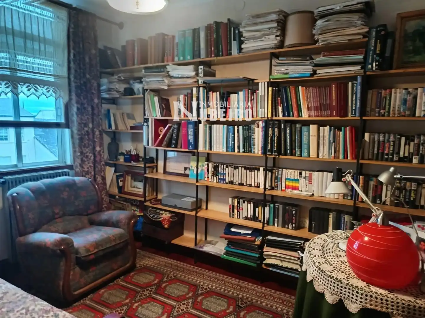 Sala de estar de Piso en venta en Lugo con Calefacción, Terraza y Amueblado