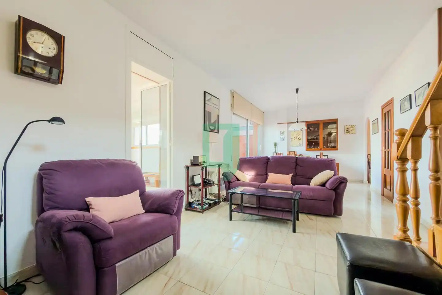 Wohnzimmer von Maisonette zum Verkauf in Badalona mit Heizung und Terrasse