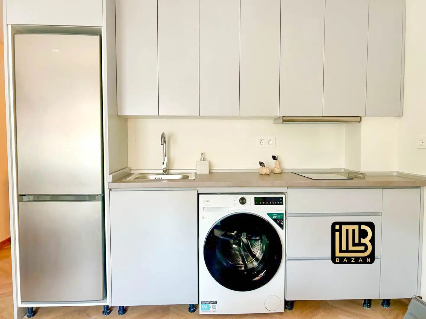 Küche von Wohnung zur Miete in Málaga mit Klimaanlage, Heizung und Parkett