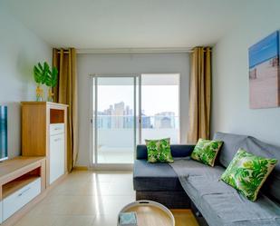 Sala d'estar de Apartament de lloguer en Benidorm amb Aire condicionat, Calefacció i Jardí privat