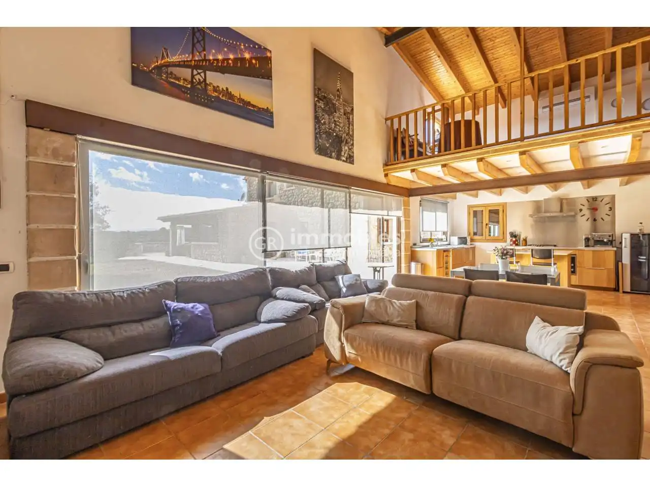 Sala de estar de Casa o chalet en venta en Alaró con Aire acondicionado, Calefacción y Jardín privado