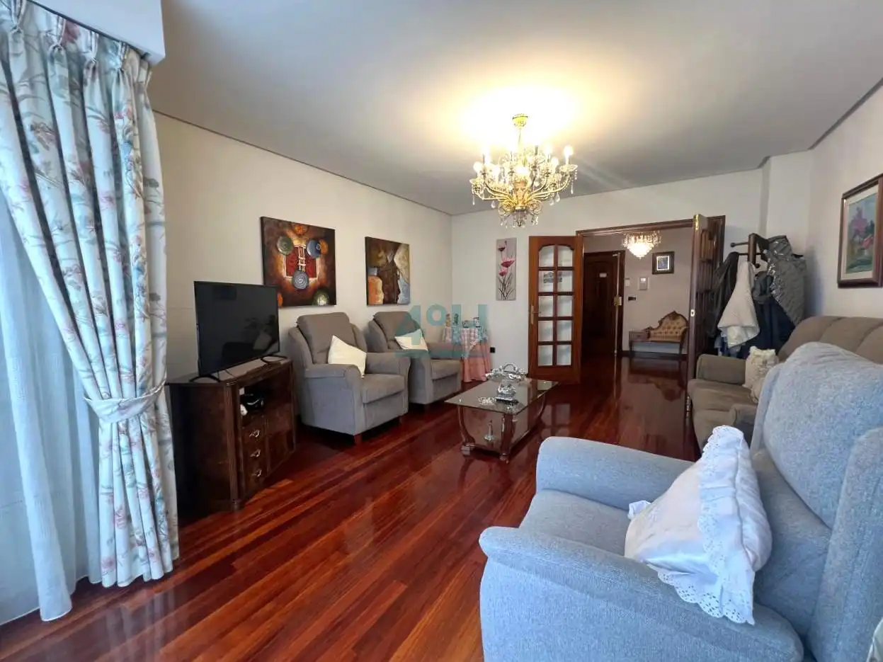 Living room of Flat for sale in Ourense Capital   with Heating, Parquet flooring and Storage room