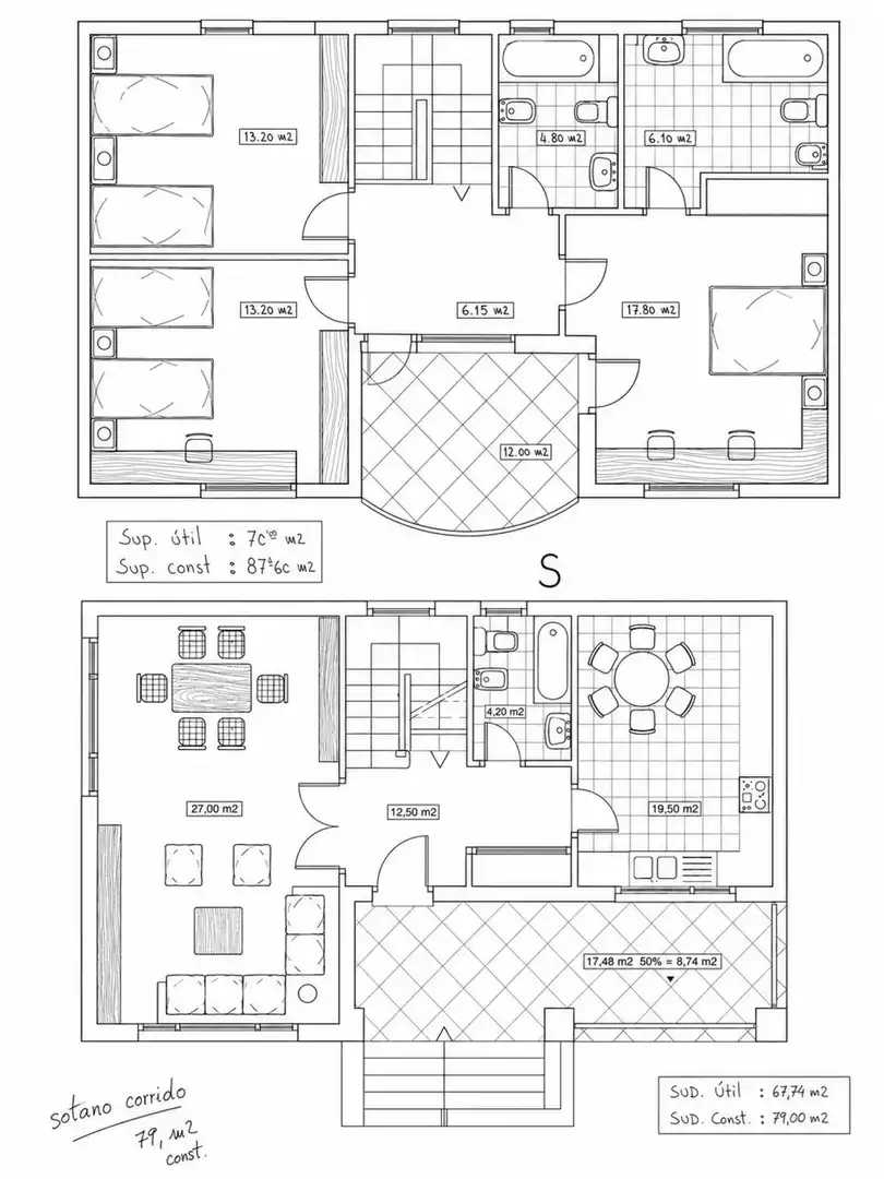 Haus oder Chalet zum Verkauf in Piélagos mit Heizung, Privatgarten und Terrasse