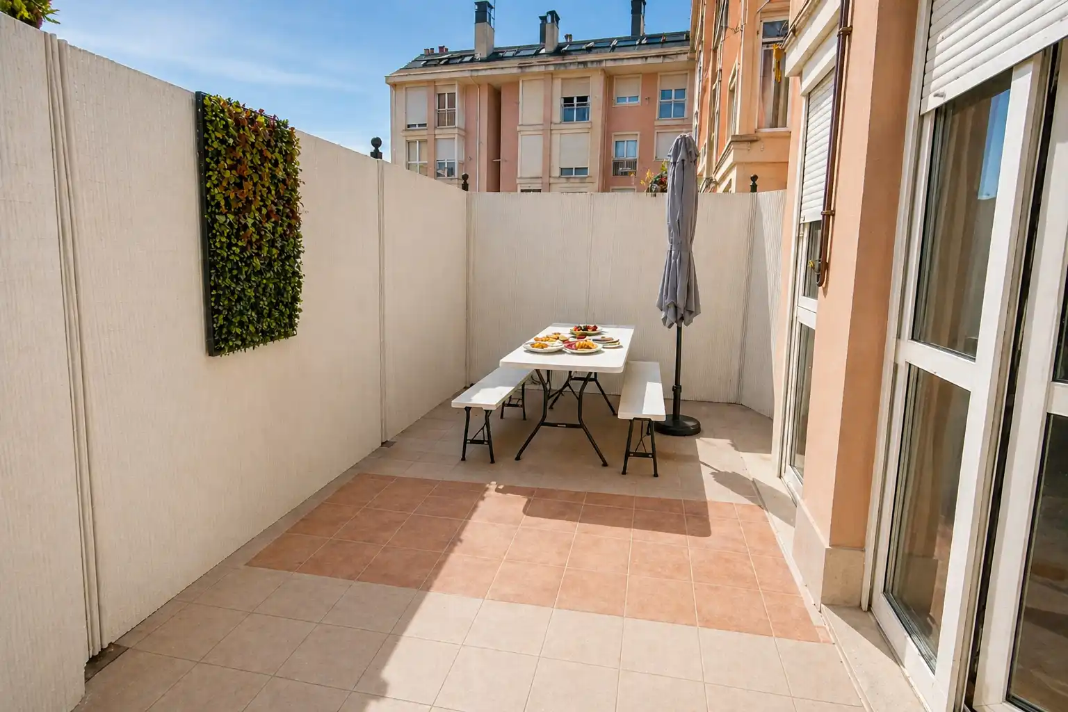 Terrace of Flat for rent in Santander  with Heating, Terrace and Furnished