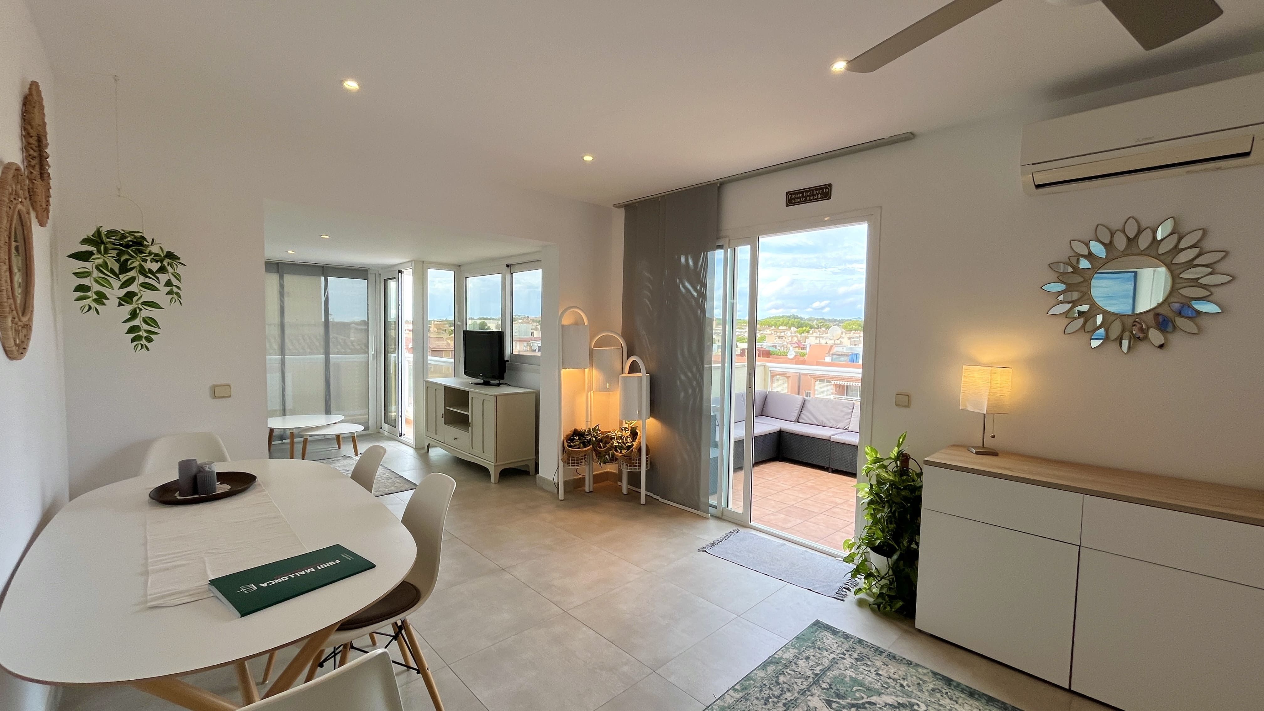 Sala d'estar de Àtic en venda en Calvià amb Aire condicionat