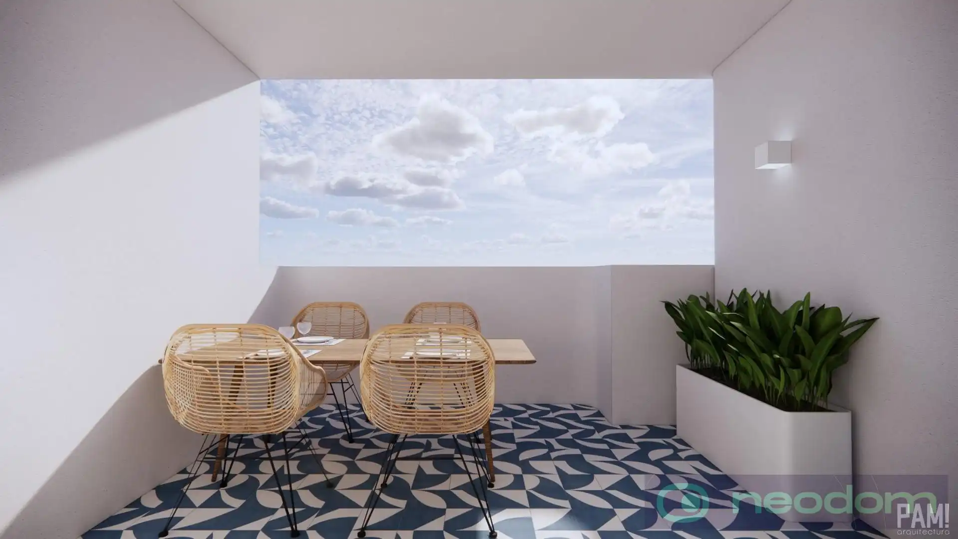 Terrace of Flat for sale in Pilar de la Horadada  with Air Conditioner, Terrace and Swimming Pool