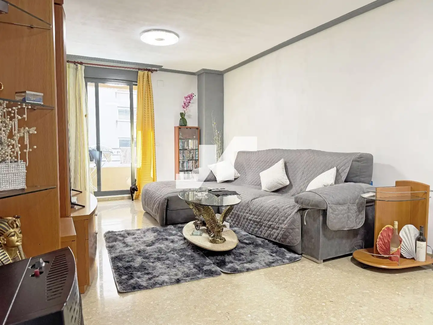 Wohnzimmer von Wohnung zum Verkauf in Almazora / Almassora mit Klimaanlage, Heizung und Terrasse