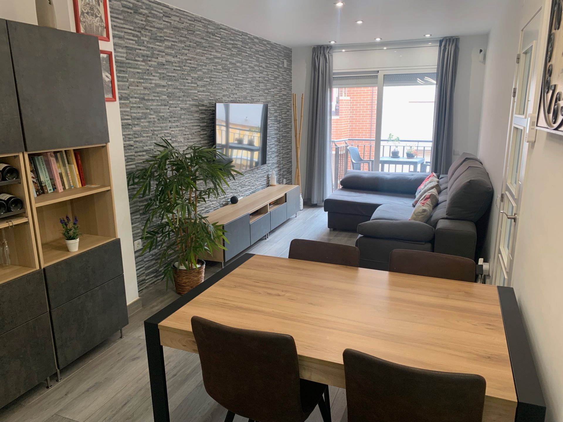 Living room of Flat for sale in Torredembarra  with Heating, Parquet flooring and Terrace