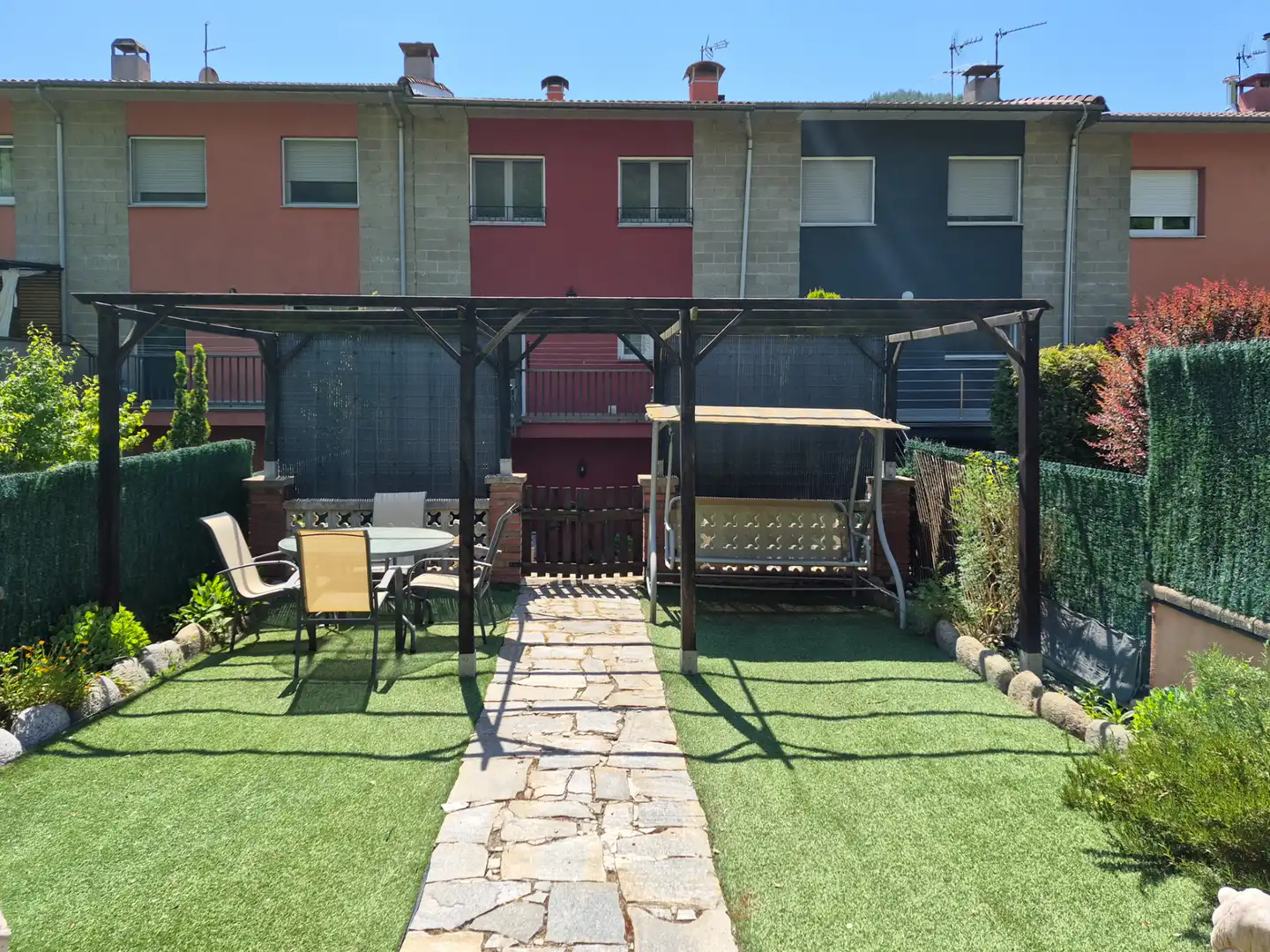 Terrassa de Casa adosada en venda en Ripoll amb Calefacció, Jardí privat i Terrassa