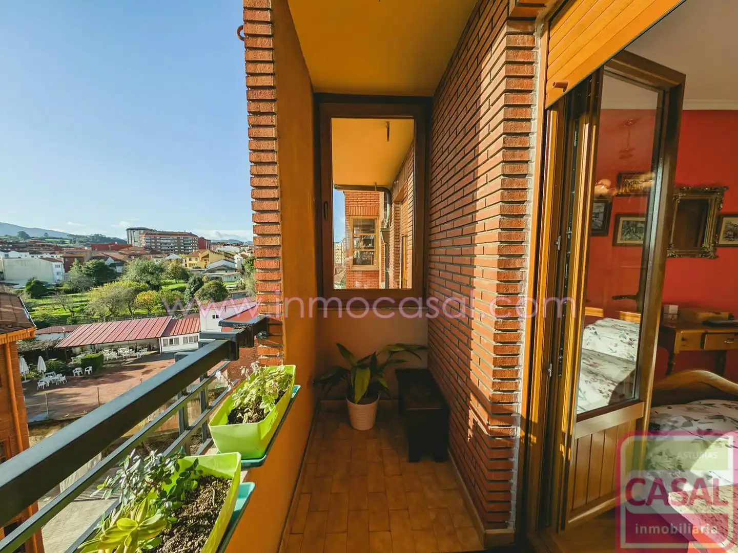 Balcony of Flat for rent in Avilés  with Heating, Terrace and Storage room