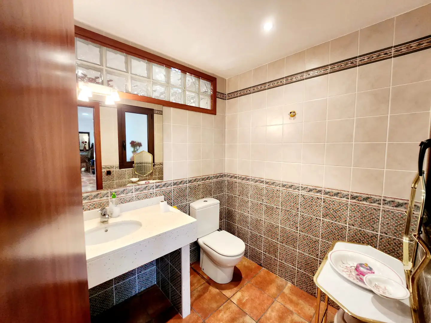 Baño de Finca rústica de alquiler con opción a compra en Esparreguera con Calefacción, Jardín privado y Terraza