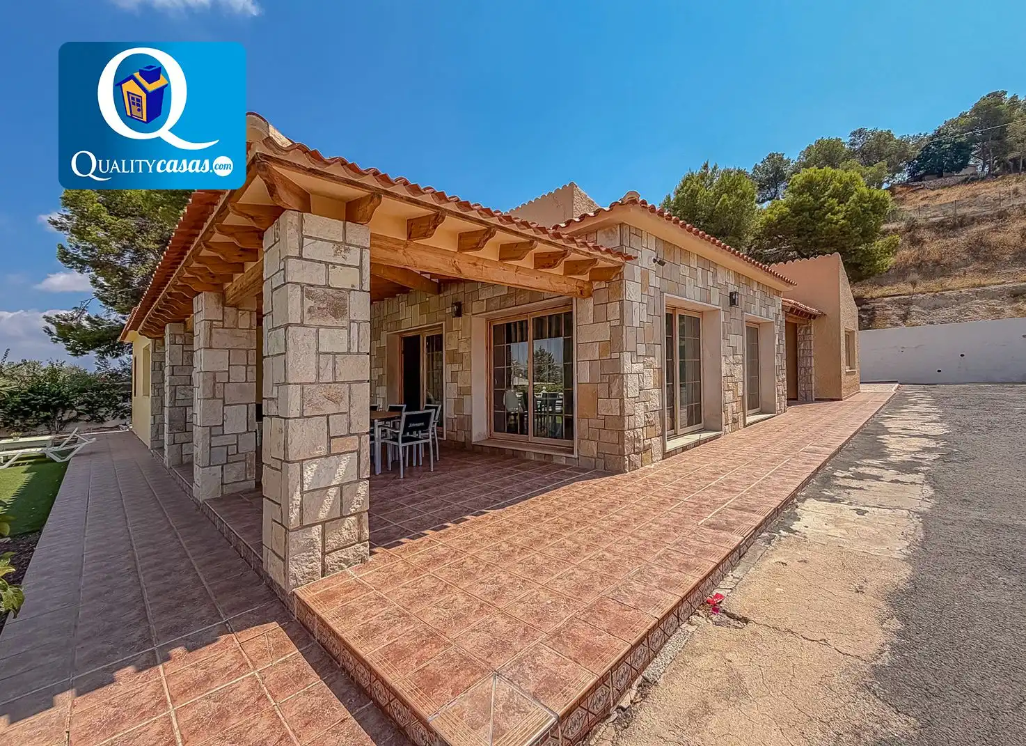 Vista exterior de Casa o chalet en venta en Mutxamel con Aire acondicionado, Calefacción y Terraza