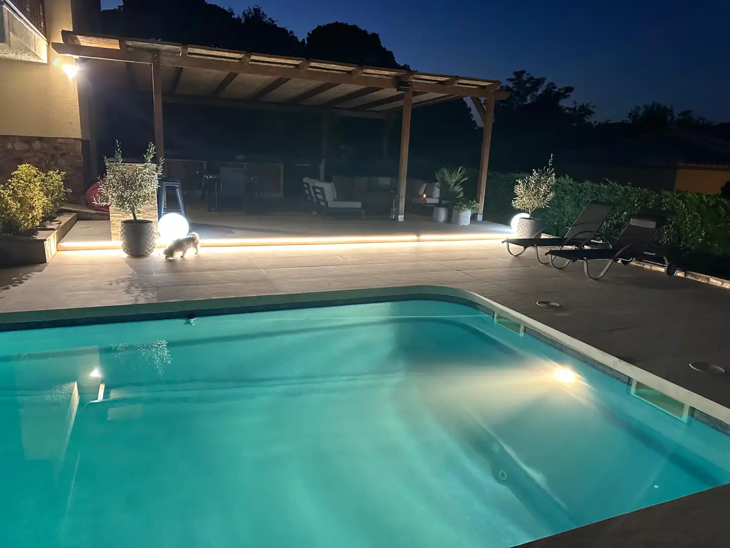 Piscina de Casa o chalet de alquiler en Castell d'Aro, Platja d'Aro i s'Agaró con Aire acondicionado, Calefacción y Jardín privado