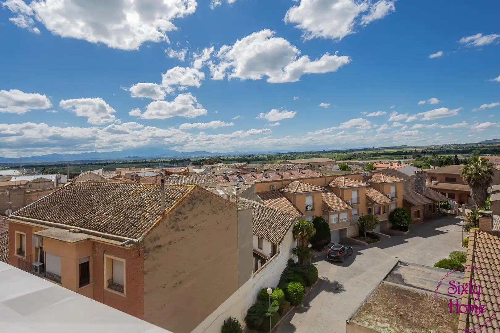 Vista exterior de Piso en venta en Tauste con Calefacción, Parquet y Amueblado