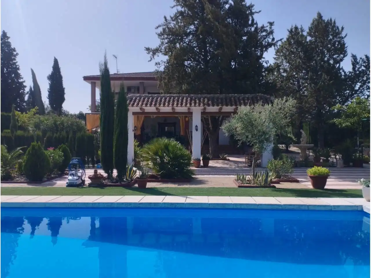 Vista exterior de Finca rústica en venta en Pozuelo de Calatrava con Aire acondicionado, Jardín privado y Terraza