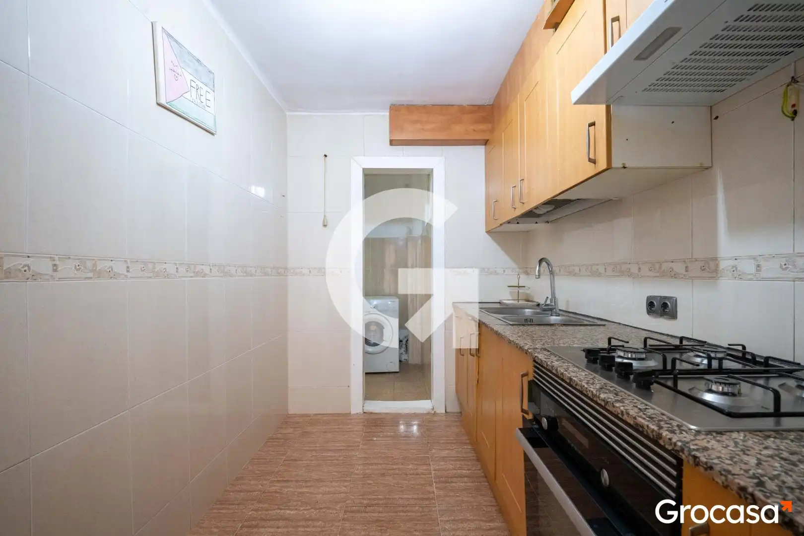 Kitchen of Flat for sale in Mataró  with Air Conditioner, Oven and TV