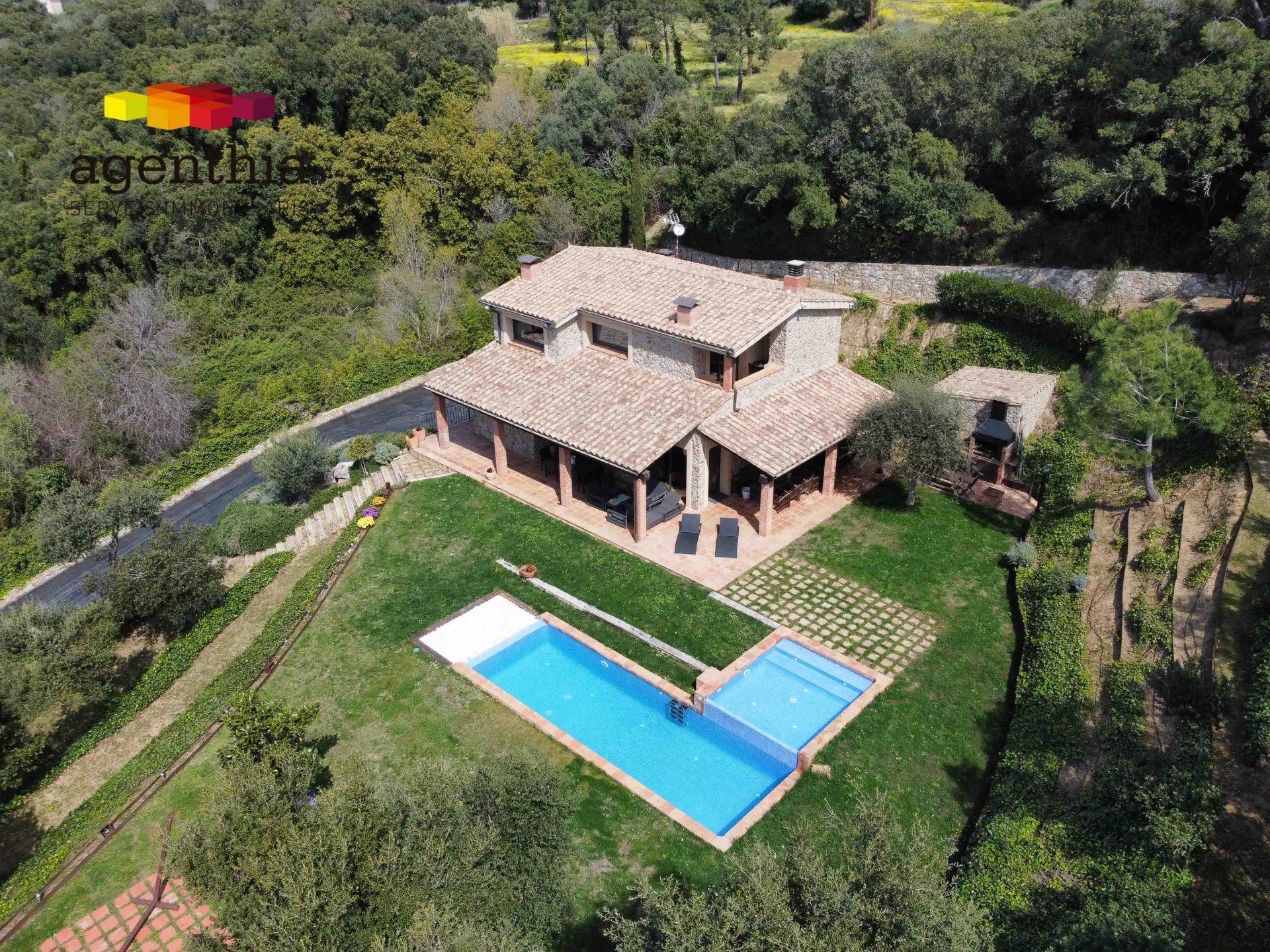 Exterior view of House or chalet for sale in Santa Cristina d'Aro  with Air Conditioner, Heating and Terrace