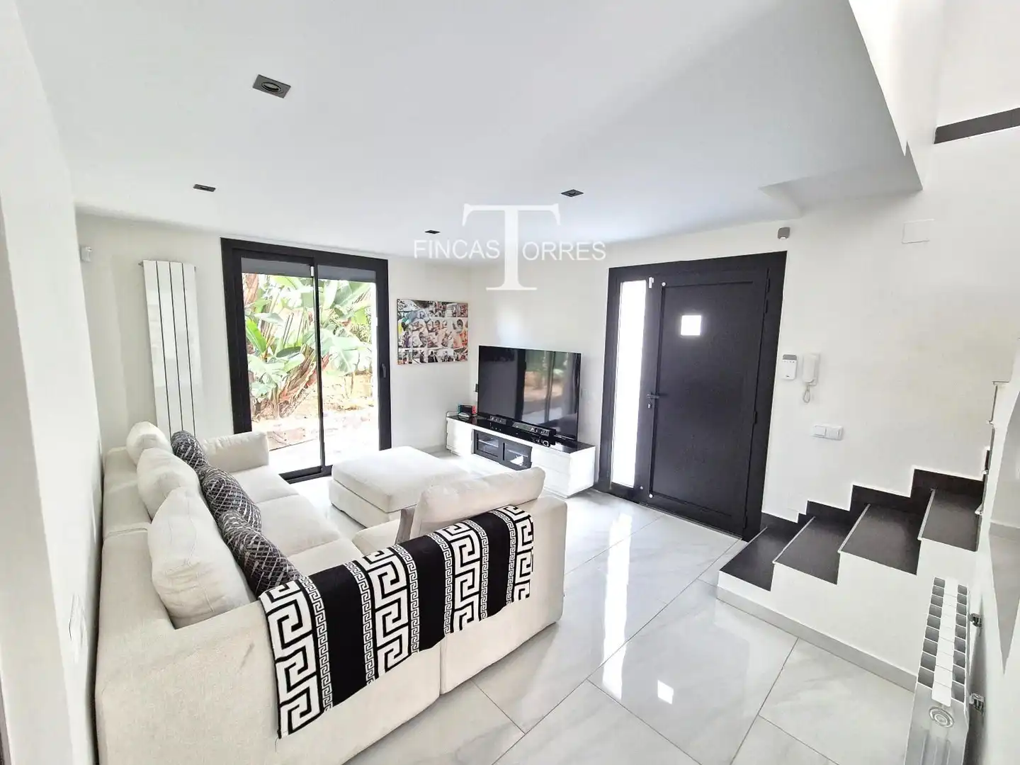 Sala de estar de Casa o chalet en venta en El Vendrell con Aire acondicionado, Jardín privado y Parquet