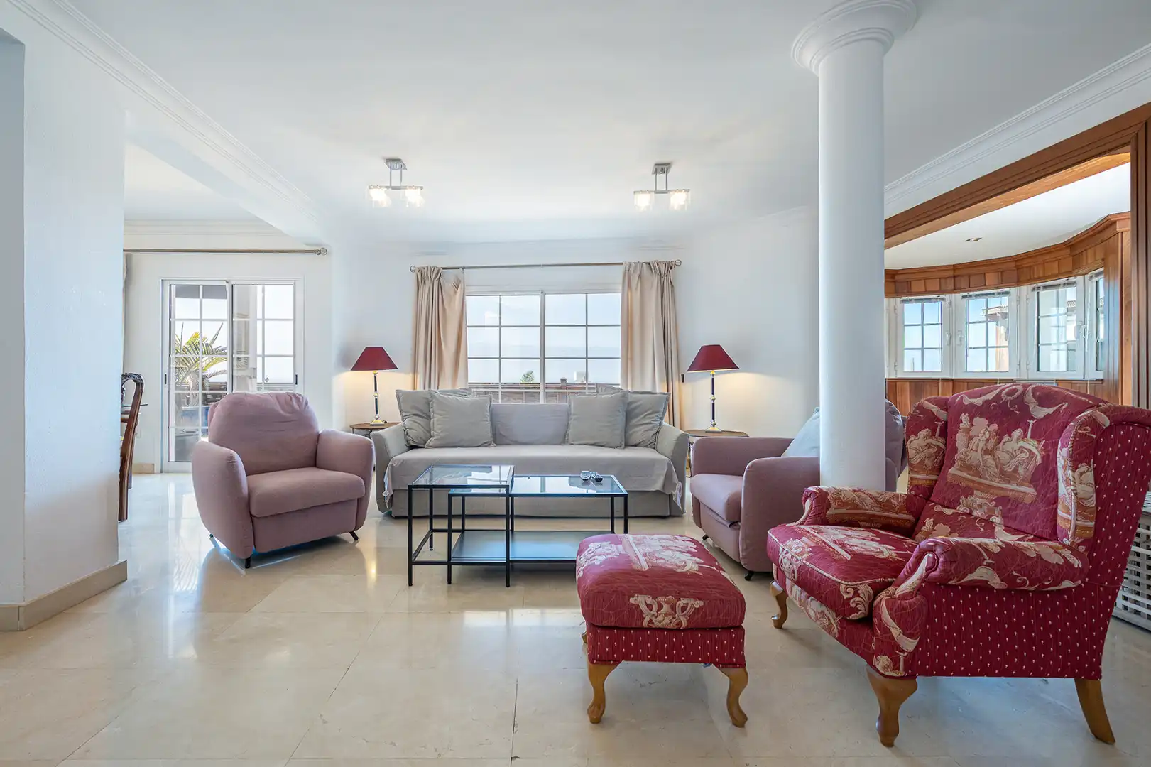 Sala de estar de Casa o chalet en venta en San Bartolomé de Tirajana con Aire acondicionado, Jardín privado y Terraza