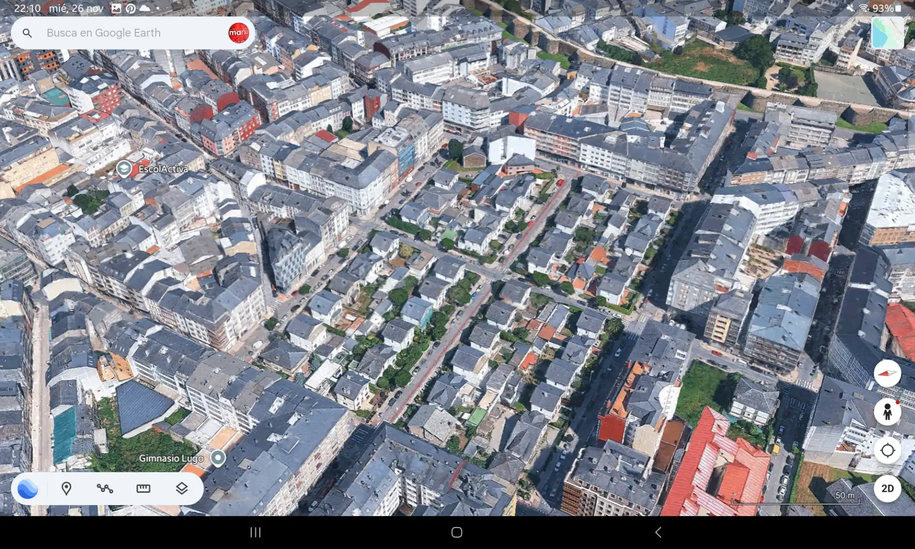 Vista exterior de Casa o xalet en venda en Lugo amb Jardí privat, Parquet i Traster