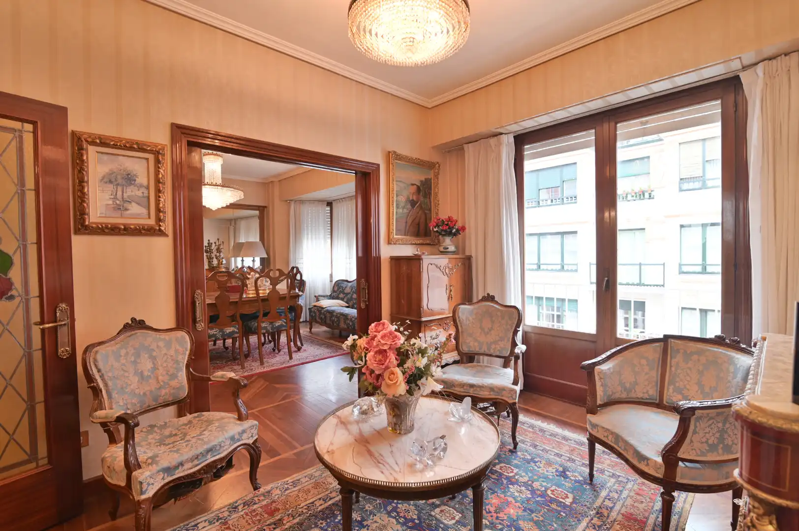 Sala de estar de Piso en venta en Bilbao  con Calefacción y Balcón