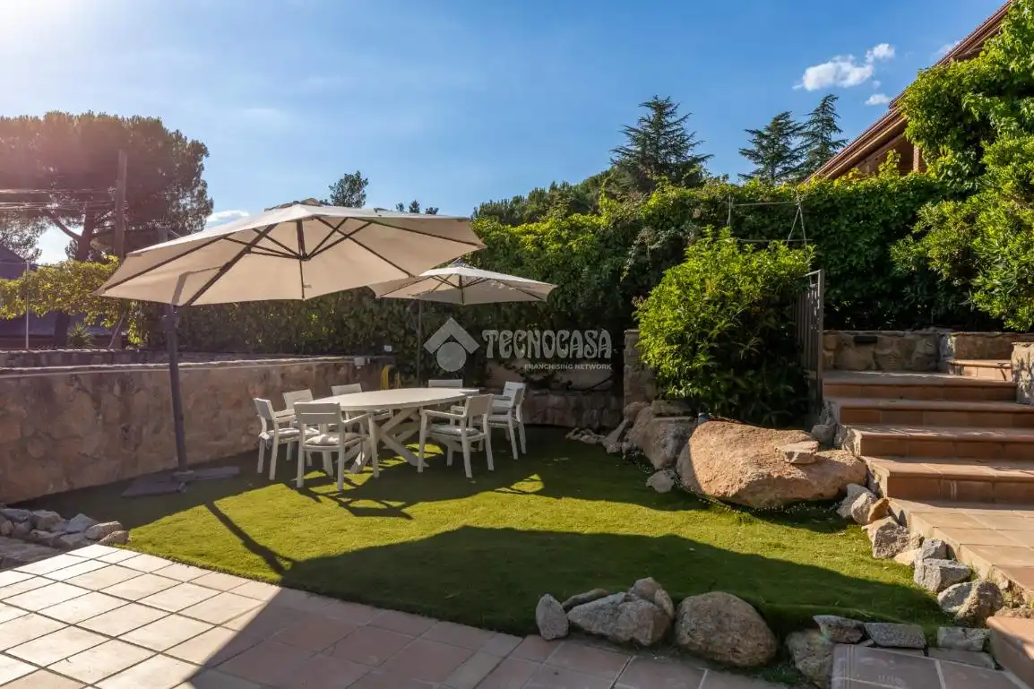 Terrassa de Casa o xalet en venda en Torrelodones amb Calefacció, Jardí privat i Terrassa