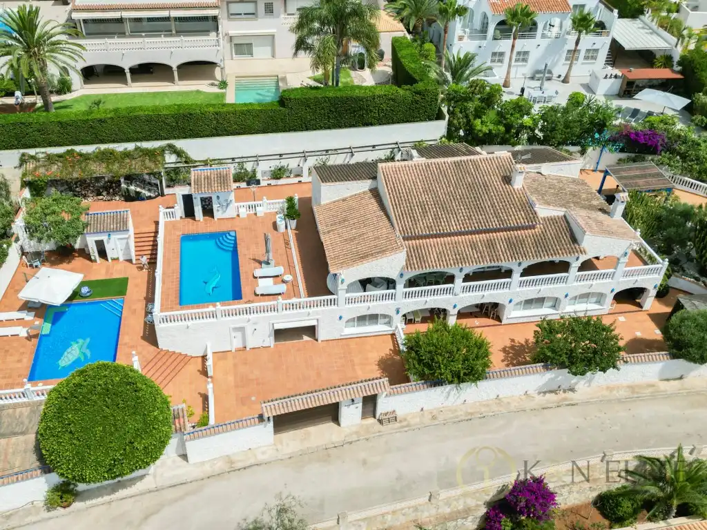 Vista exterior de Casa o chalet en venta en Moraira con Aire acondicionado, Jardín privado y Terraza
