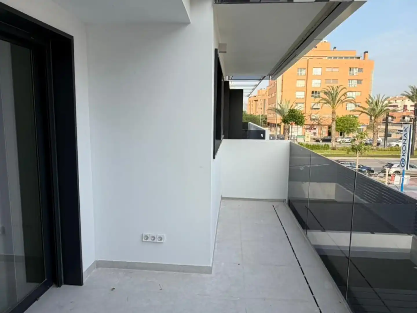 Balcony of Flat for rent in Murcia  with Air Conditioner, Heating and Swimming Pool