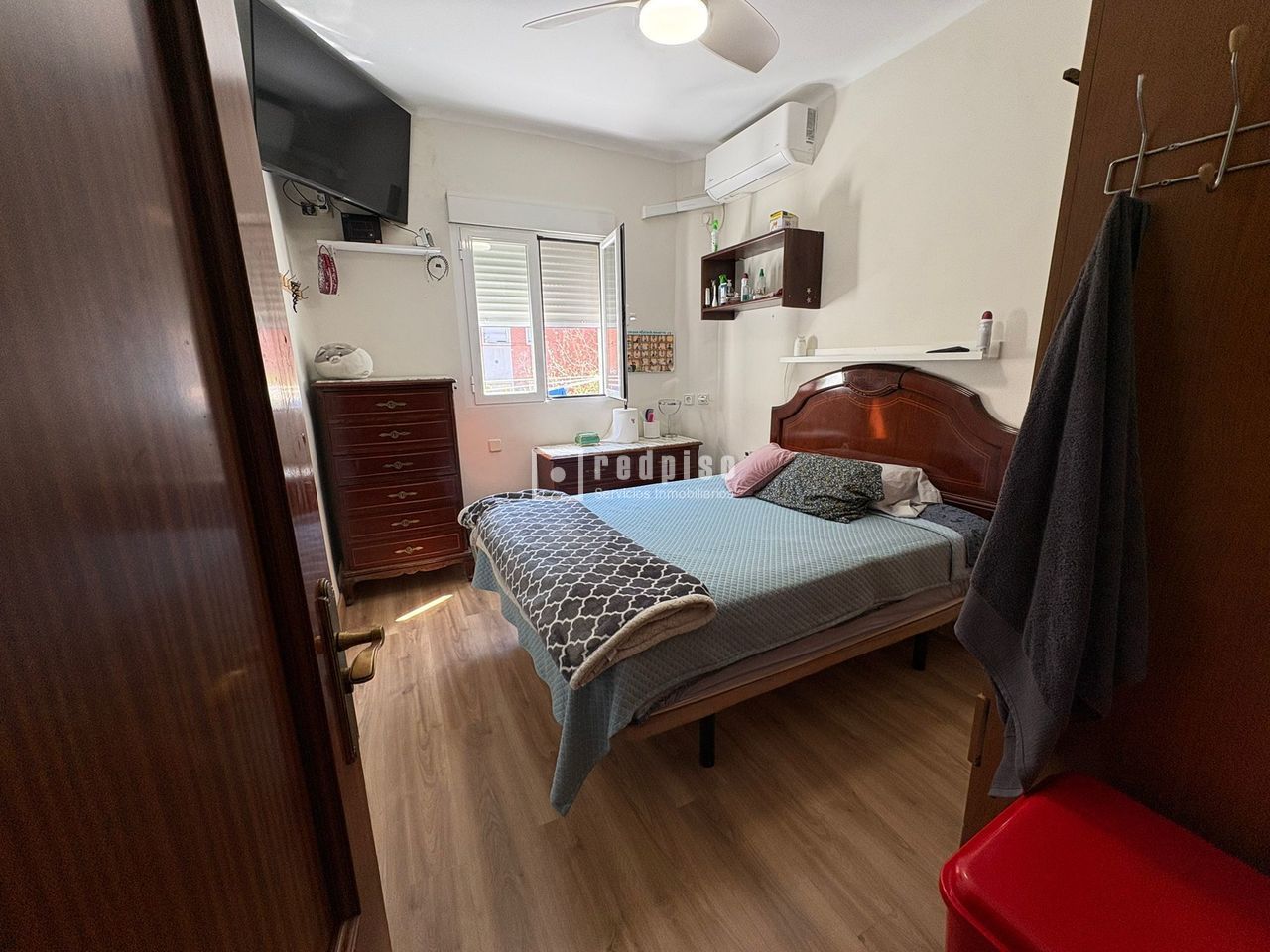 Bedroom of Flat for sale in  Madrid Capital  with Air Conditioner