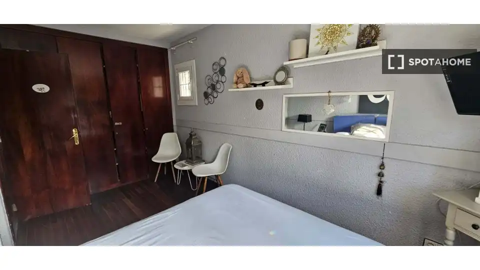 Bedroom of Flat for share in Sant Andreu de Llavaneres  with Air Conditioner, Terrace and Furnished