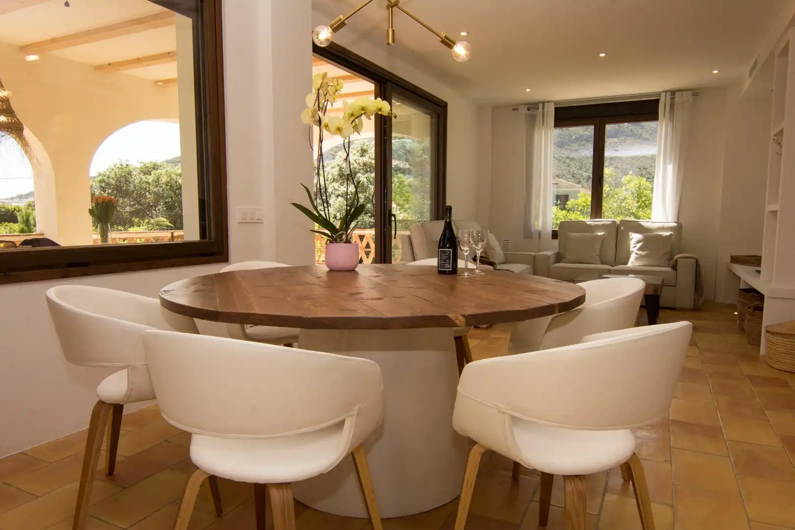 Esszimmer von Haus oder Chalet zur Miete in Pedreguer mit Klimaanlage, Heizung und Privatgarten
