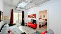 Living room of Flat for sale in  Barcelona Capital  with Air Conditioner, Parquet flooring and Balcony