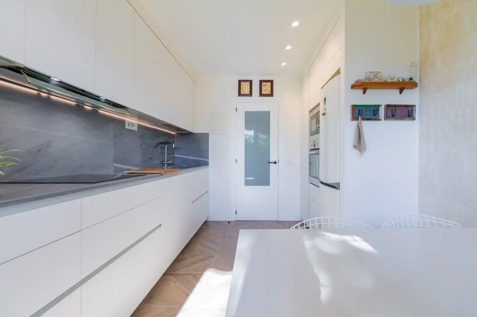 Cocina de Piso en venta en Estella / Lizarra con Calefacción, Jardín privado y Terraza