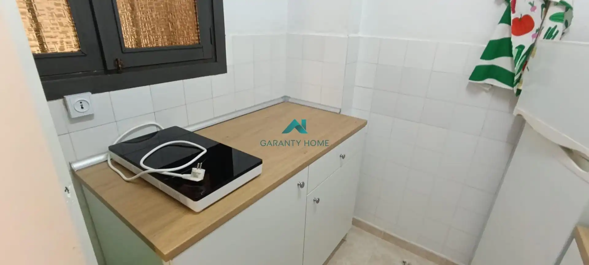 Cocina de Estudio de alquiler en Laredo con Terraza y Amueblado