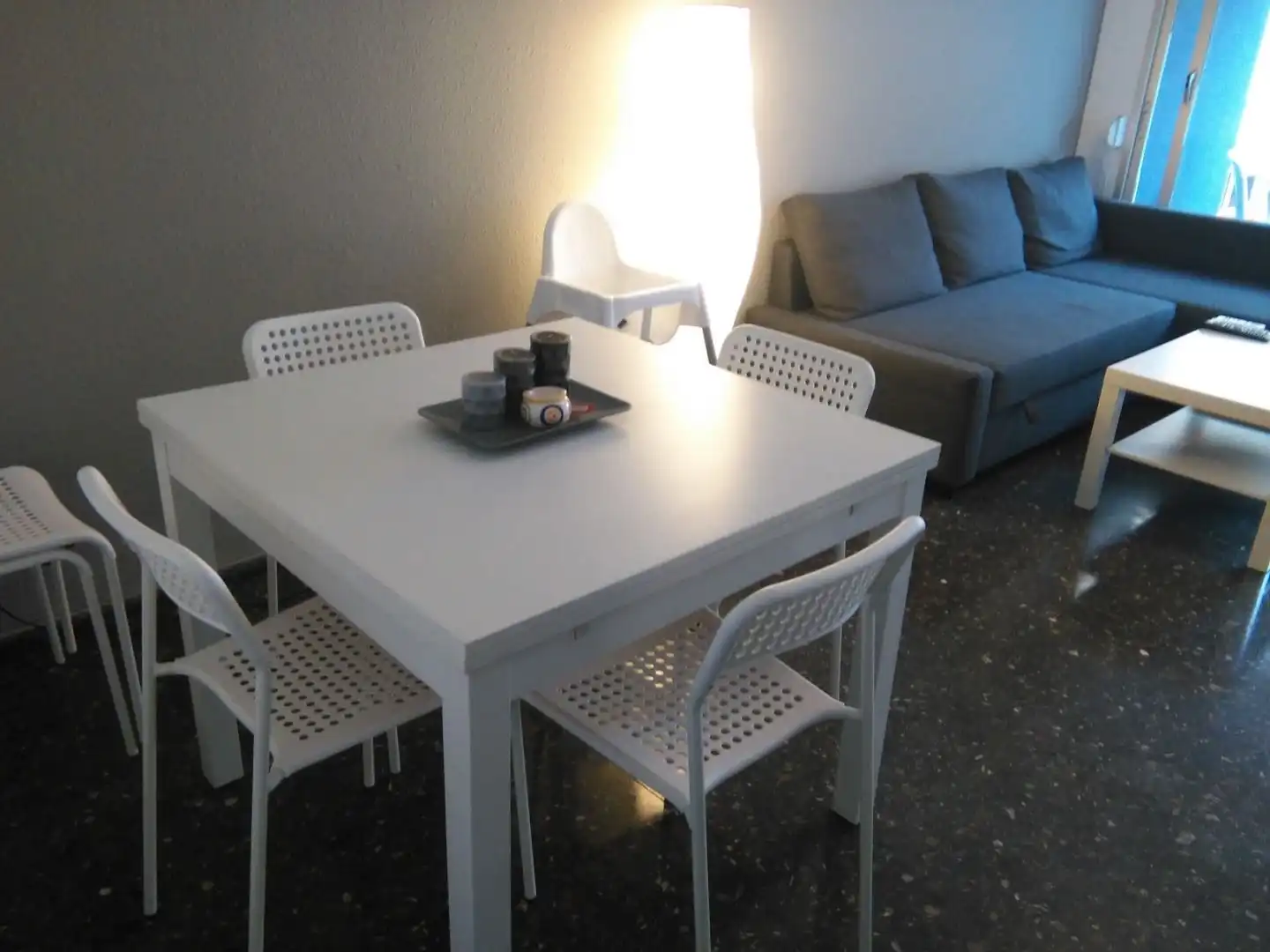 Comedor de Piso de alquiler en La Pobla de Farnals con Aire acondicionado, Calefacción y Terraza