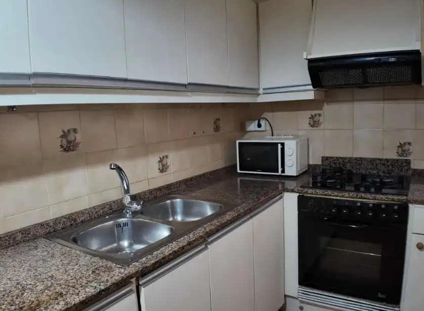 Küche von Wohnung zur Miete in Valencia mit Klimaanlage, Heizung und Möbliert