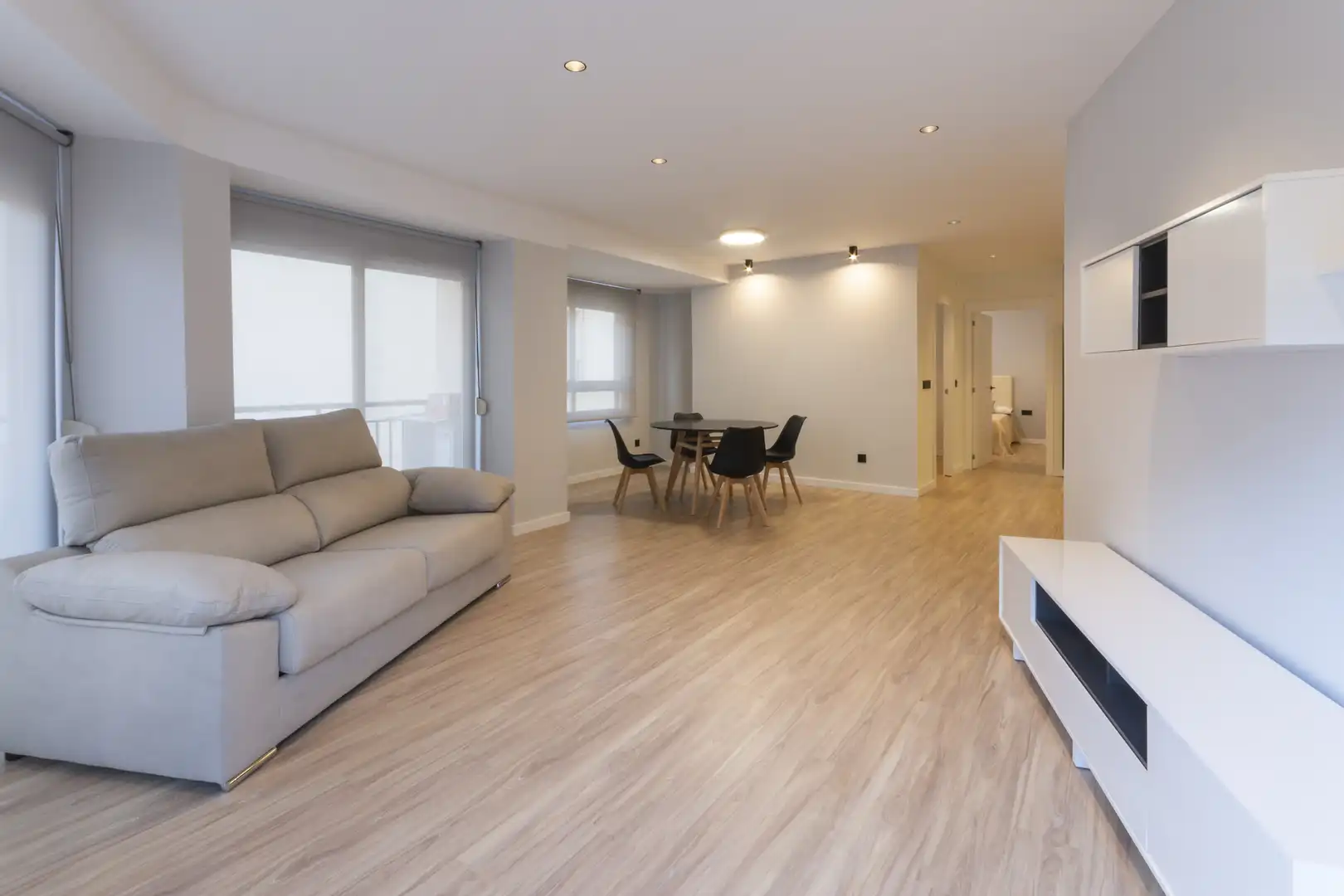 Sala d'estar de Casa o xalet de lloguer en Gandia amb Aire condicionat, Parquet i Balcó
