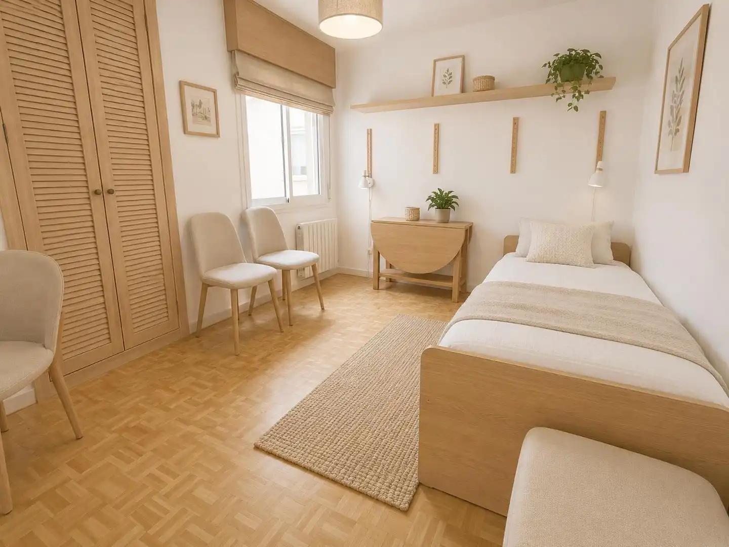 Bedroom of Flat for sale in Málaga  with Air Conditioner and Parquet flooring
