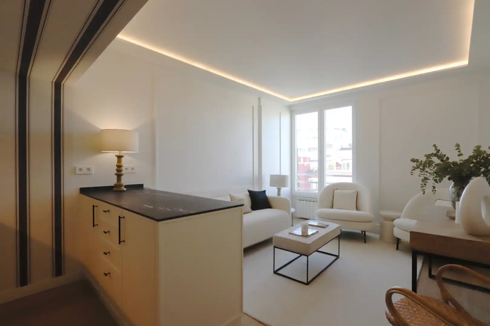 Sala de estar de Apartamento en venta en Madrid con Aire acondicionado, Calefacción y Parquet