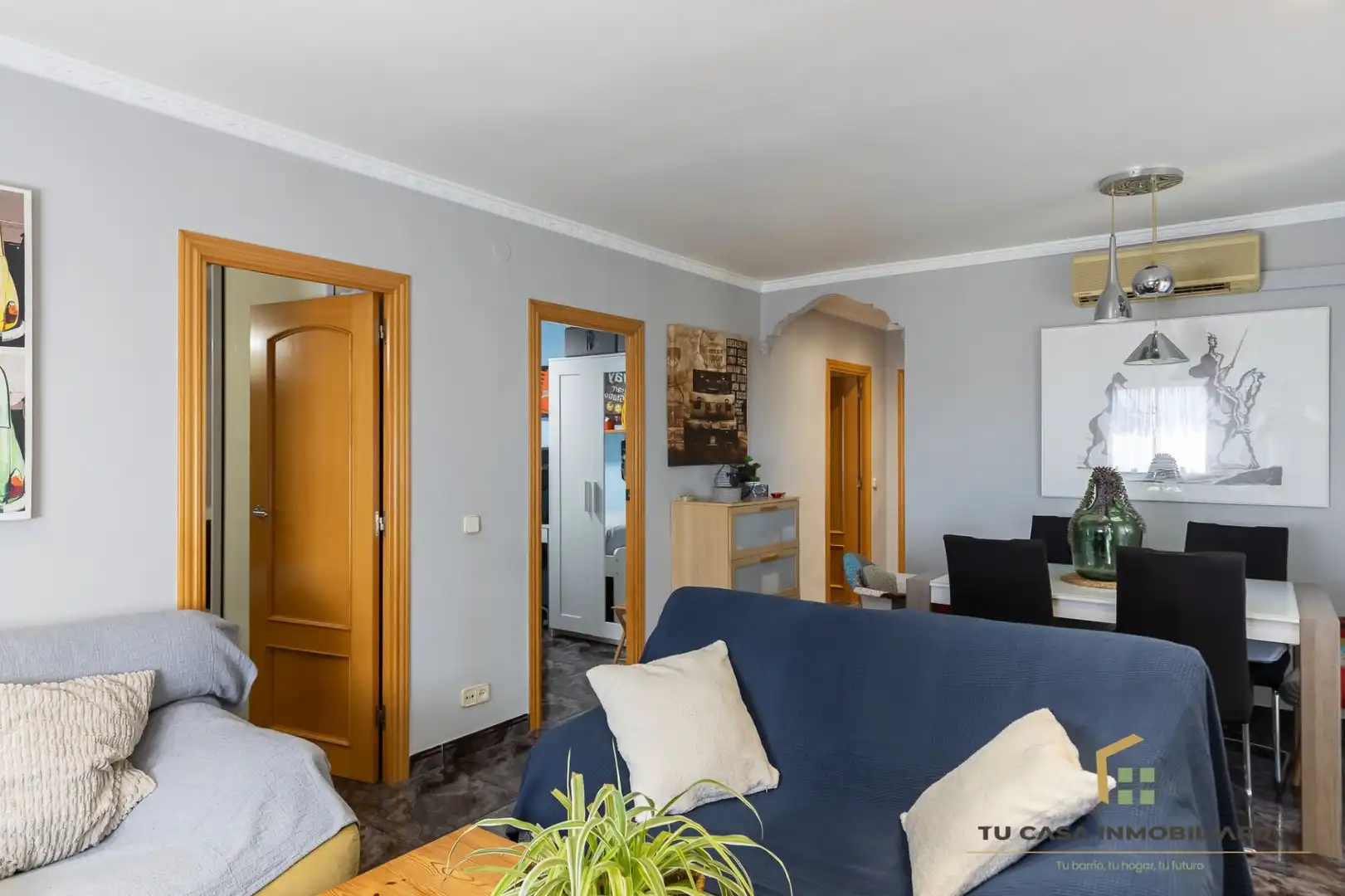 Living room of Flat for sale in Badalona  with Air Conditioner, Heating and Terrace