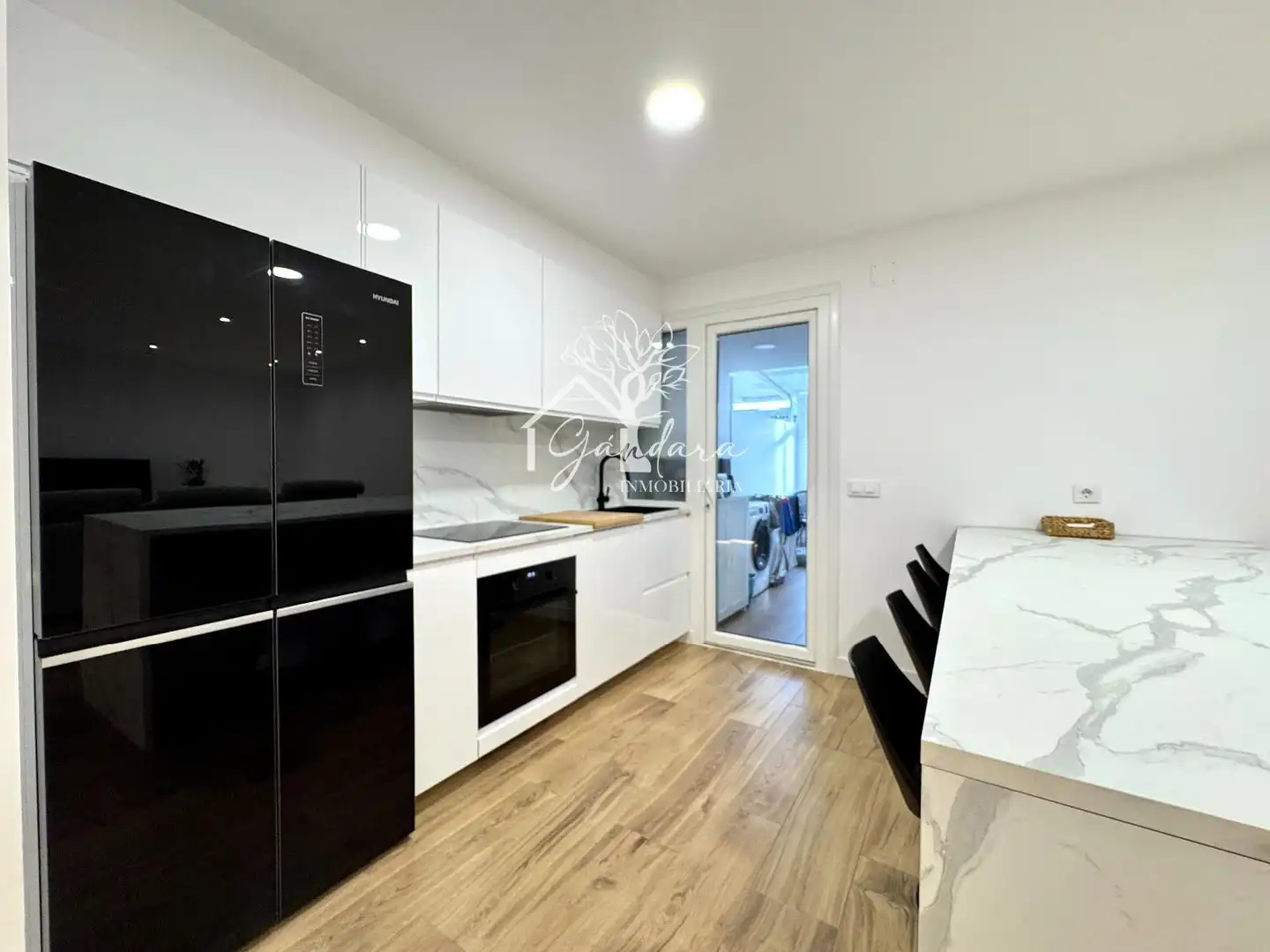 Kitchen of Flat for sale in Narón  with Terrace, Furnished and Oven