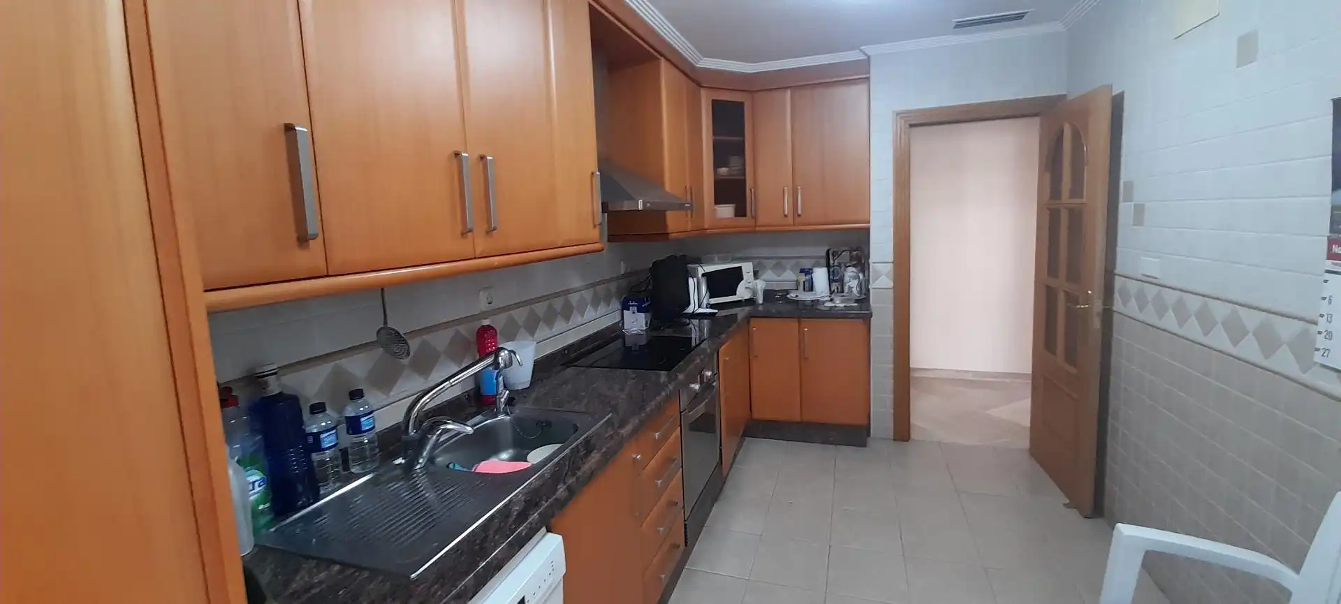 Küche von Wohnung zur Miete in Elche / Elx mit Klimaanlage, Möbliert und Balkon