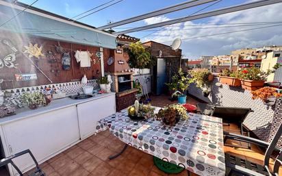 Terrasse von Wohnung zum verkauf in Santa Coloma de Gramenet mit Klimaanlage und Terrasse