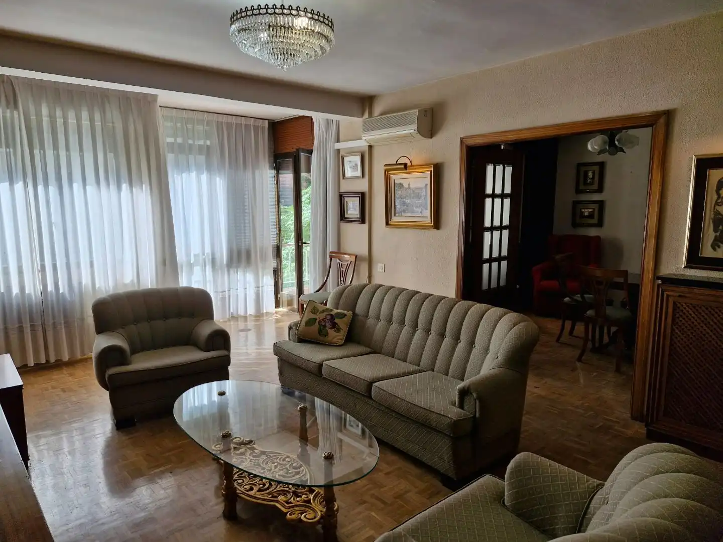 Sala de estar de Piso en venta en  Madrid Capital con Terraza y Balcón