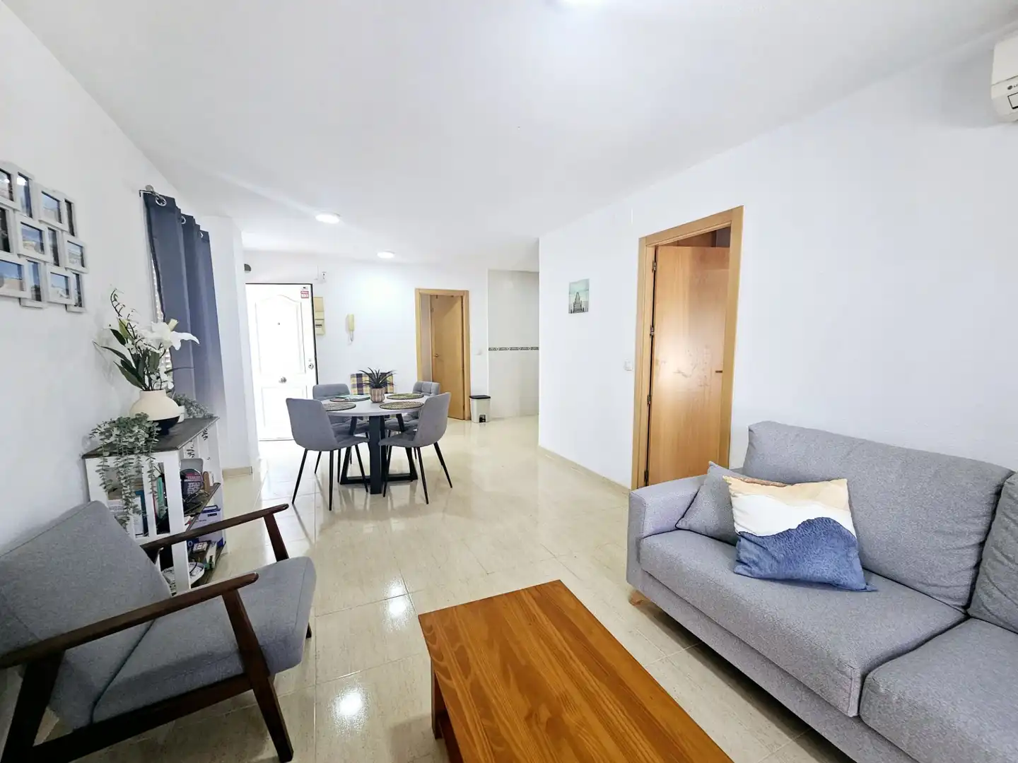 Sala de estar de Apartamento en venta en Mazarrón con Aire acondicionado, Terraza y Amueblado