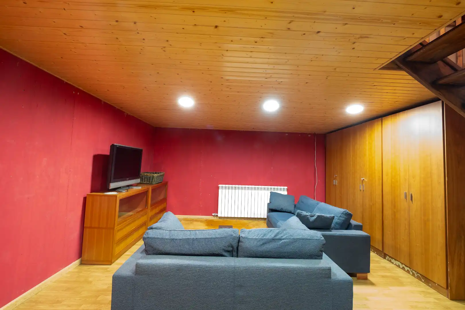 Sala d'estar de Casa adosada de lloguer en Bellver de Cerdanya amb Calefacció, Parquet i Terrassa
