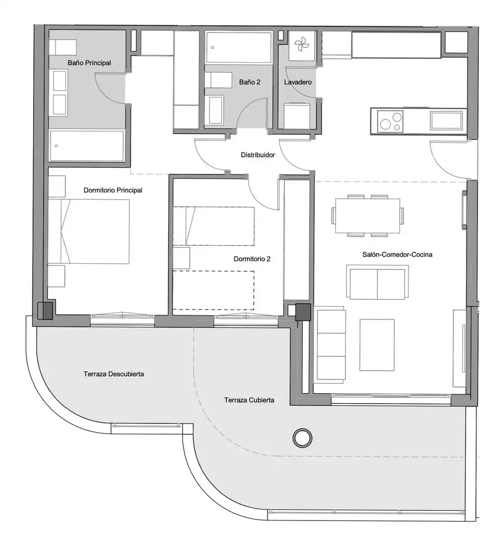 Planta baja en venta en Alto de los Monteros